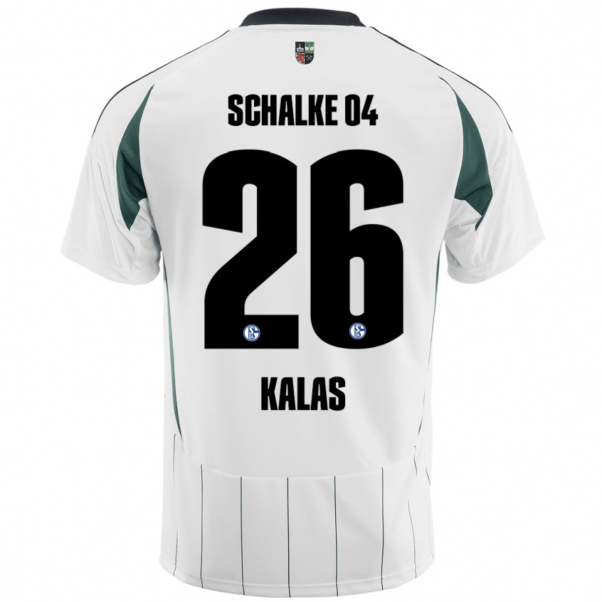 Gyermek Labdarúgás Tomas Kalas #26 Fehér Zöld Idegenbeli Jersey 2024/25 Mez Póló Ing