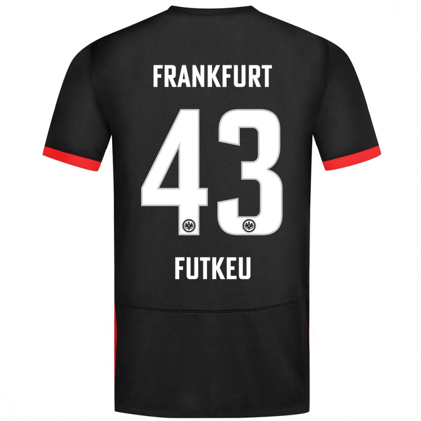 Gyermek Labdarúgás Noel Futkeu #43 Fekete Idegenbeli Jersey 2024/25 Mez Póló Ing