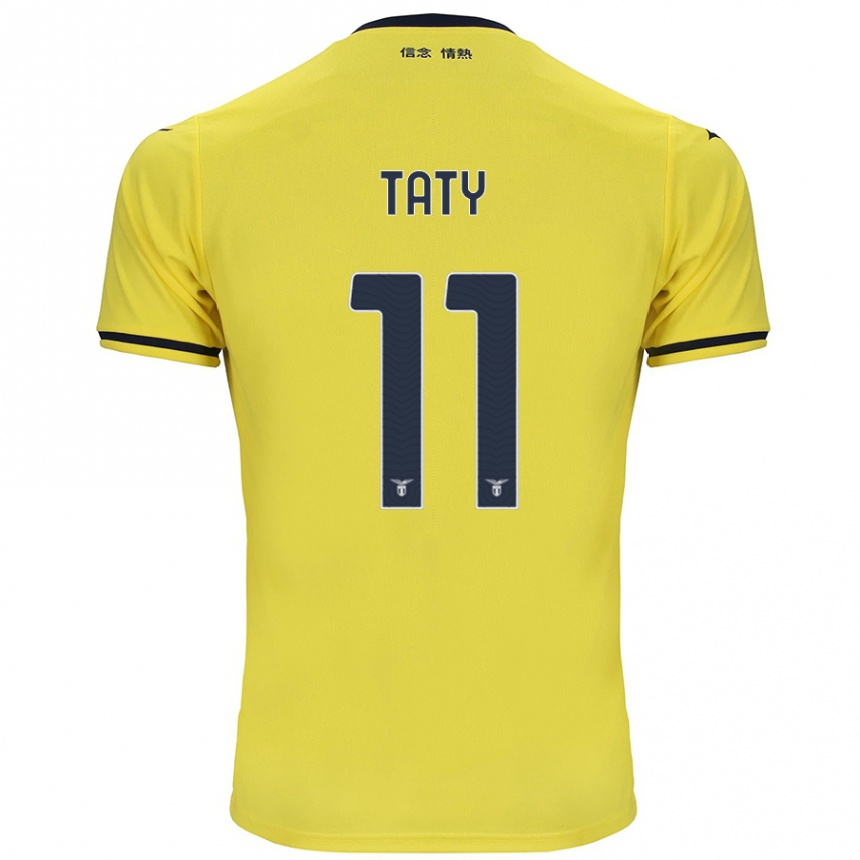 Gyermek Labdarúgás Taty Castellanos #11 Sárga Idegenbeli Jersey 2024/25 Mez Póló Ing