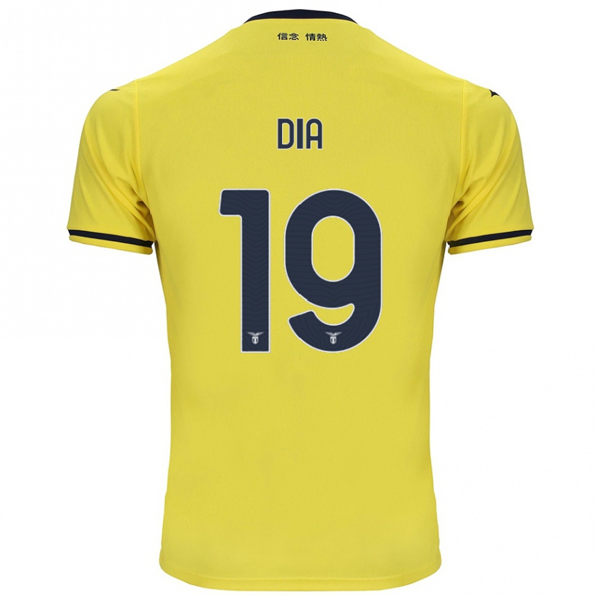 Gyermek Labdarúgás Boulaye Dia #19 Sárga Idegenbeli Jersey 2024/25 Mez Póló Ing