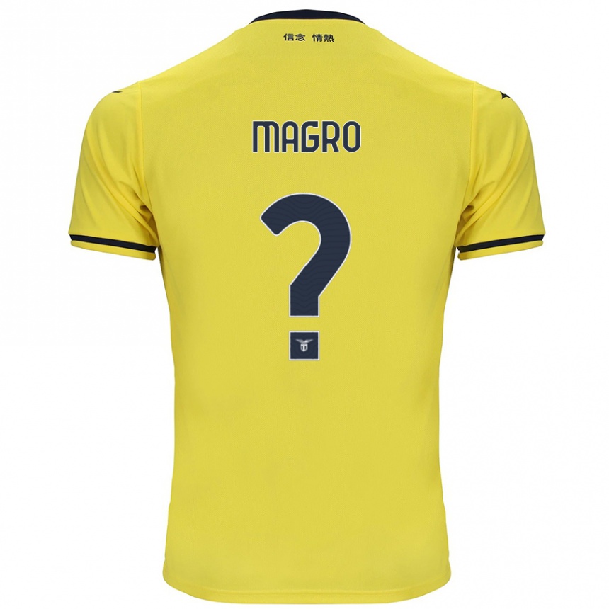 Gyermek Labdarúgás Federico Magro #0 Sárga Idegenbeli Jersey 2024/25 Mez Póló Ing