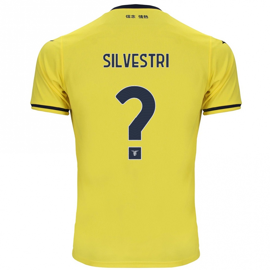 Gyermek Labdarúgás Thomas Silvestri #0 Sárga Idegenbeli Jersey 2024/25 Mez Póló Ing