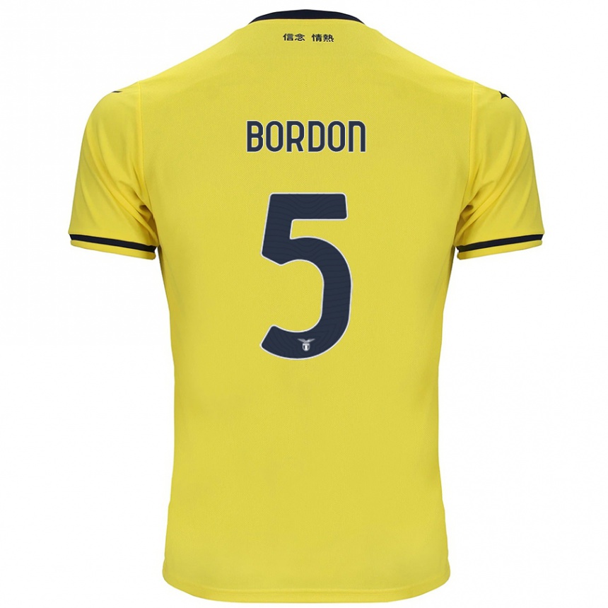 Gyermek Labdarúgás Filipe Bordon #5 Sárga Idegenbeli Jersey 2024/25 Mez Póló Ing