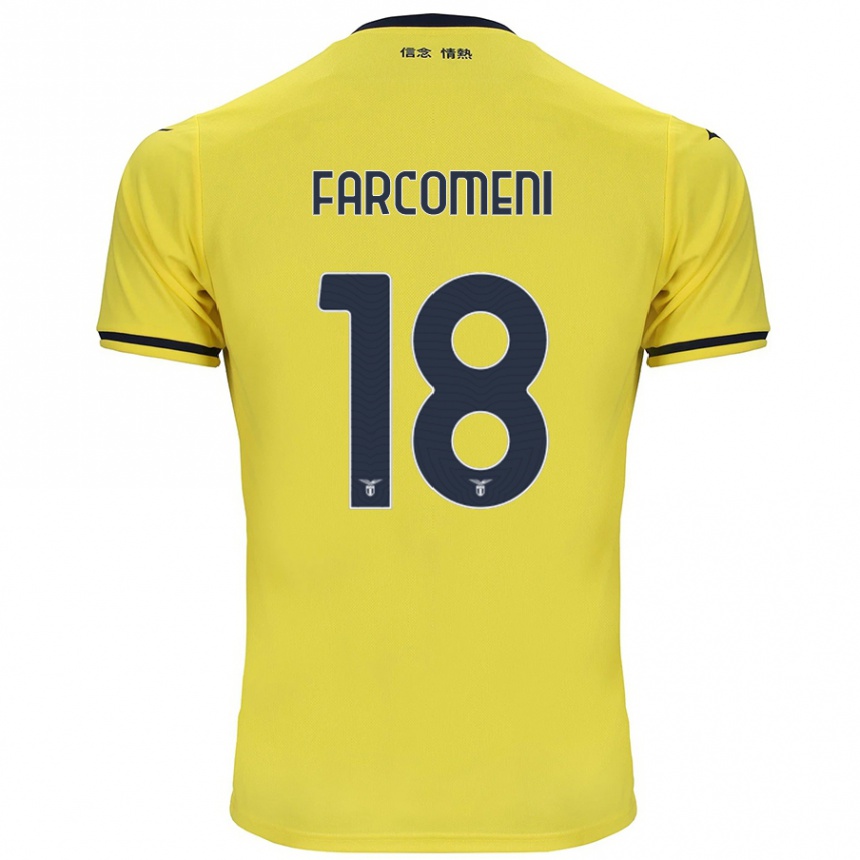 Gyermek Labdarúgás Valerio Farcomeni #18 Sárga Idegenbeli Jersey 2024/25 Mez Póló Ing