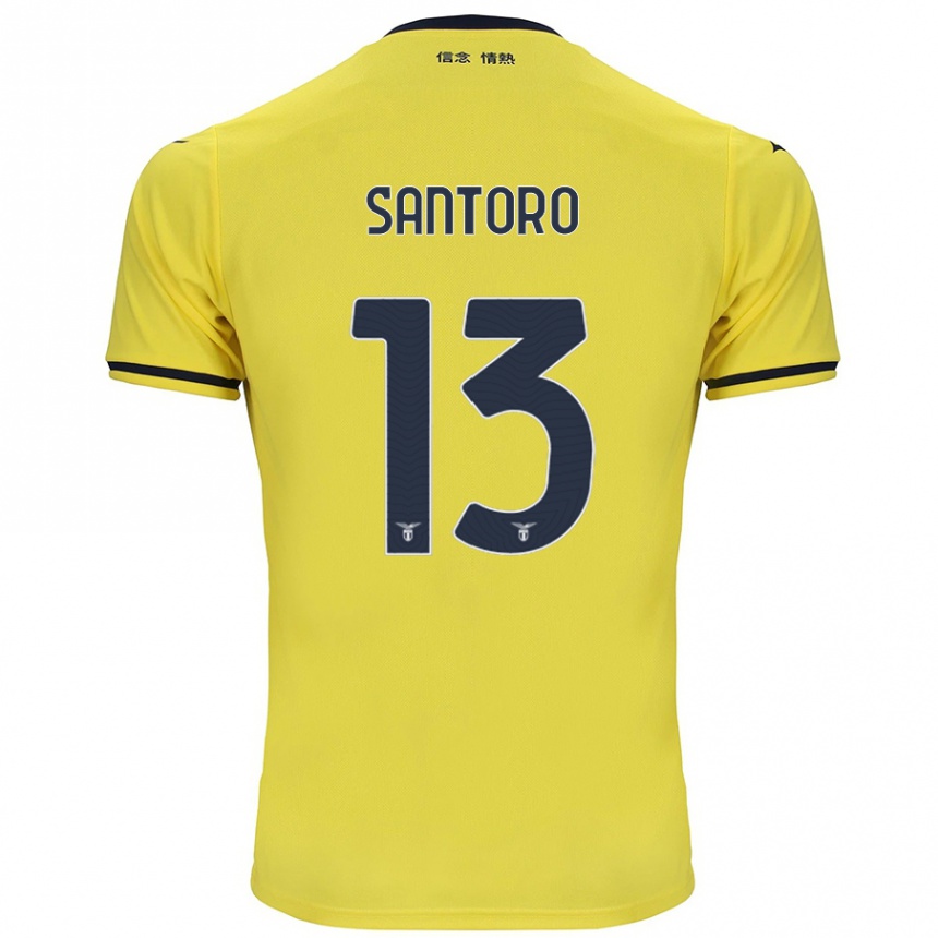 Gyermek Labdarúgás Martina Santoro #13 Sárga Idegenbeli Jersey 2024/25 Mez Póló Ing