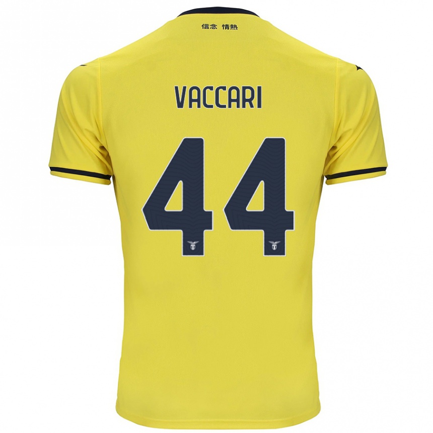 Gyermek Labdarúgás Flavia Vaccari #44 Sárga Idegenbeli Jersey 2024/25 Mez Póló Ing