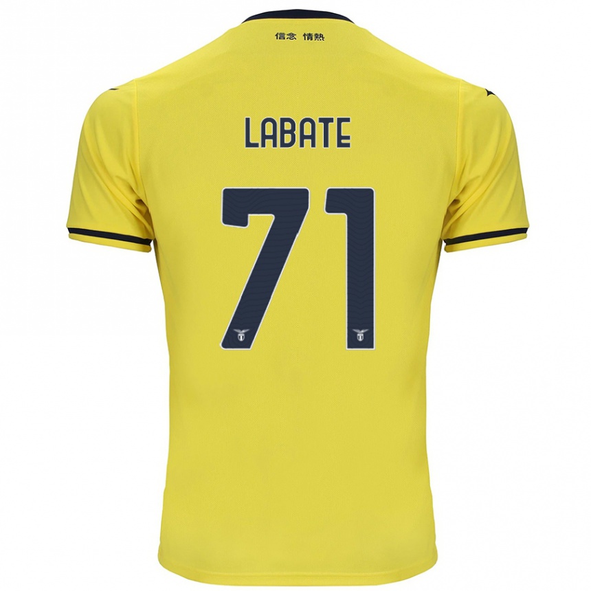 Gyermek Labdarúgás Camilla Labate #71 Sárga Idegenbeli Jersey 2024/25 Mez Póló Ing