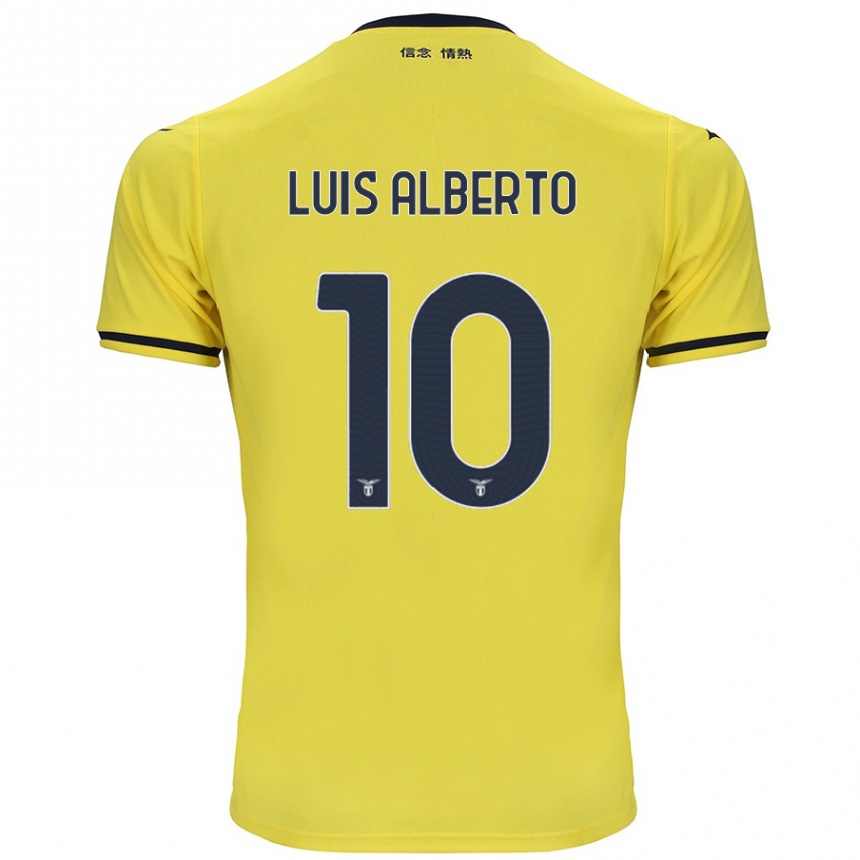 Gyermek Labdarúgás Luis Alberto #10 Sárga Idegenbeli Jersey 2024/25 Mez Póló Ing