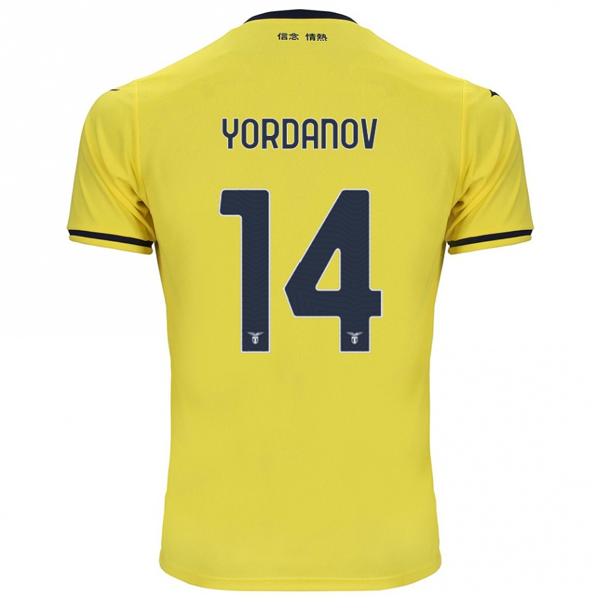 Gyermek Labdarúgás Damyan Yordanov #14 Sárga Idegenbeli Jersey 2024/25 Mez Póló Ing