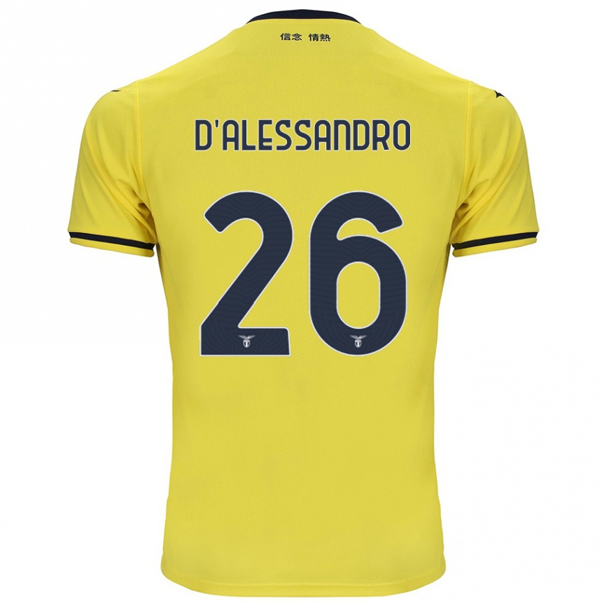 Gyermek Labdarúgás Mattya D'alessandro #26 Sárga Idegenbeli Jersey 2024/25 Mez Póló Ing