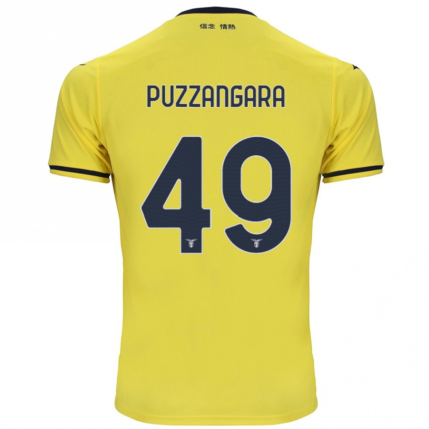 Gyermek Labdarúgás Angelo Antonio Puzzangara #49 Sárga Idegenbeli Jersey 2024/25 Mez Póló Ing