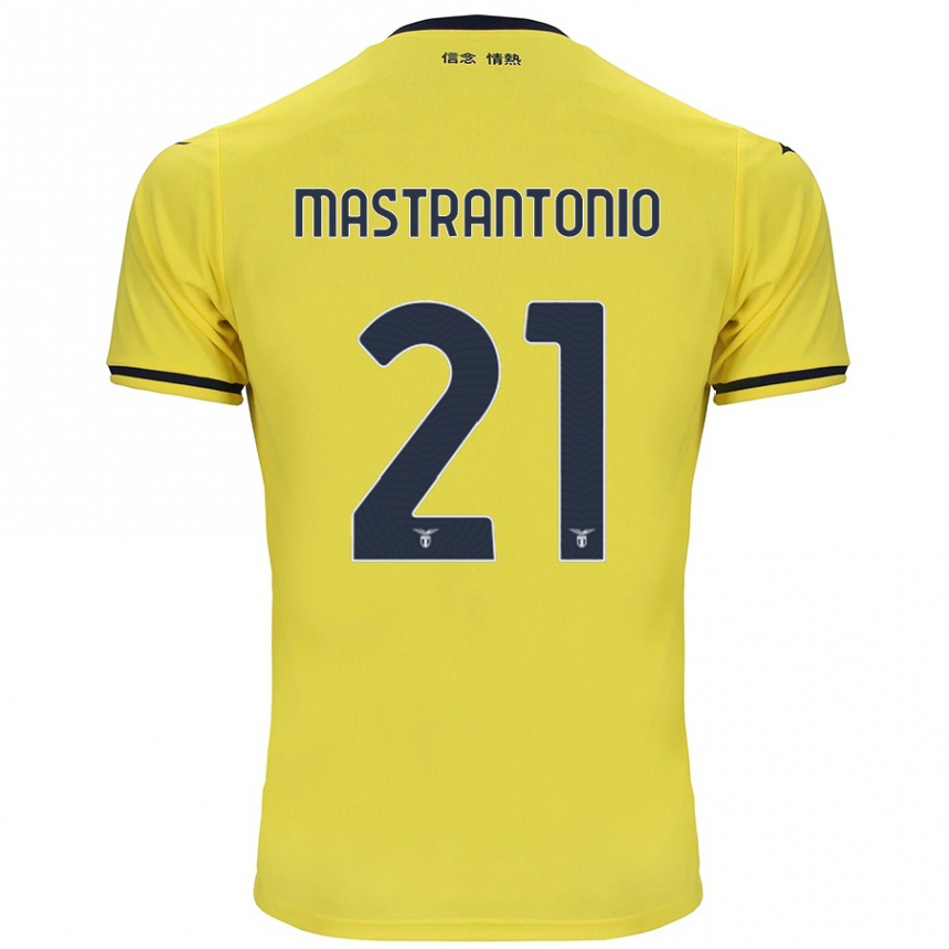 Gyermek Labdarúgás Ella Mastrantonio #21 Sárga Idegenbeli Jersey 2024/25 Mez Póló Ing