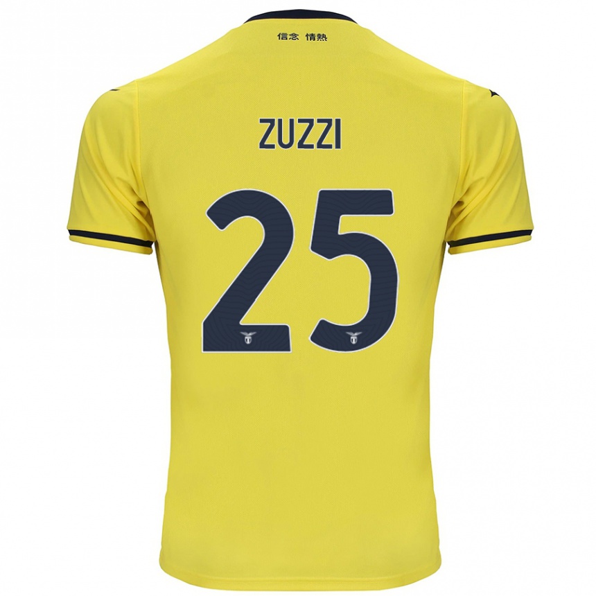 Gyermek Labdarúgás Giorgia Zuzzi #25 Sárga Idegenbeli Jersey 2024/25 Mez Póló Ing