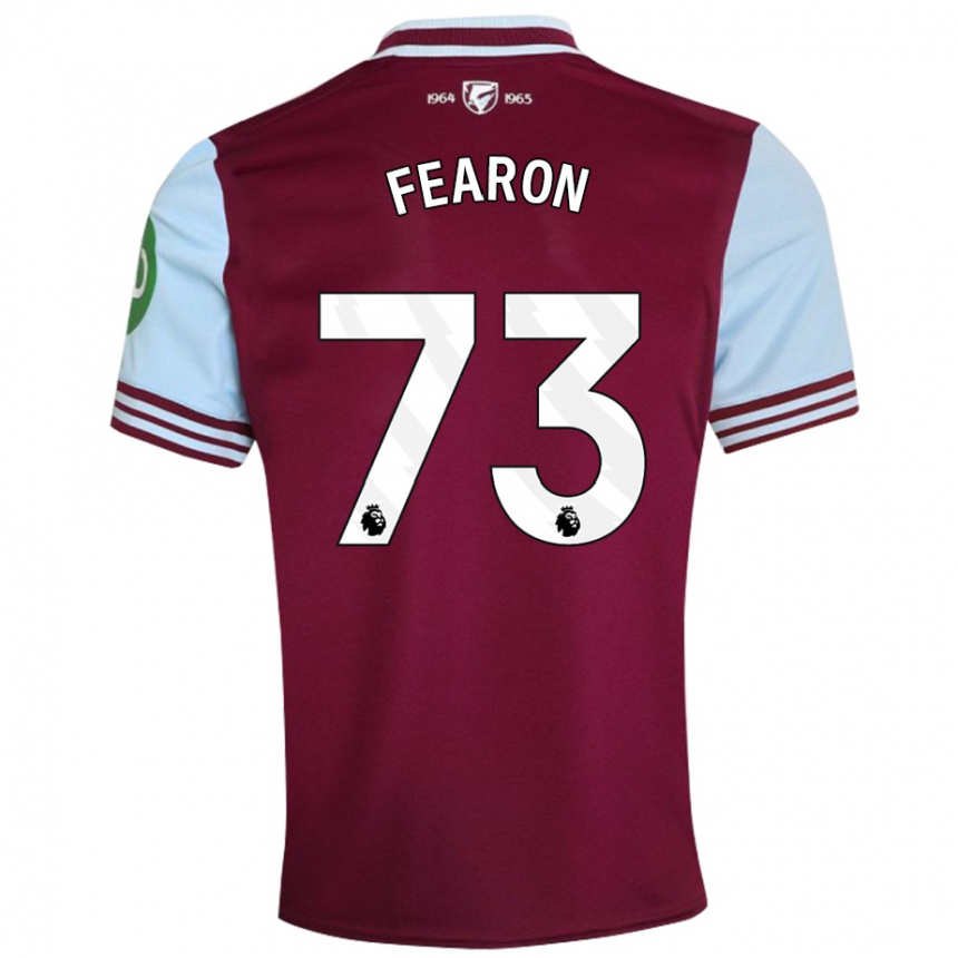 Férfi Labdarúgás Preston Fearon #73 Sötétvörös Hazai Jersey 2024/25 Mez Póló Ing