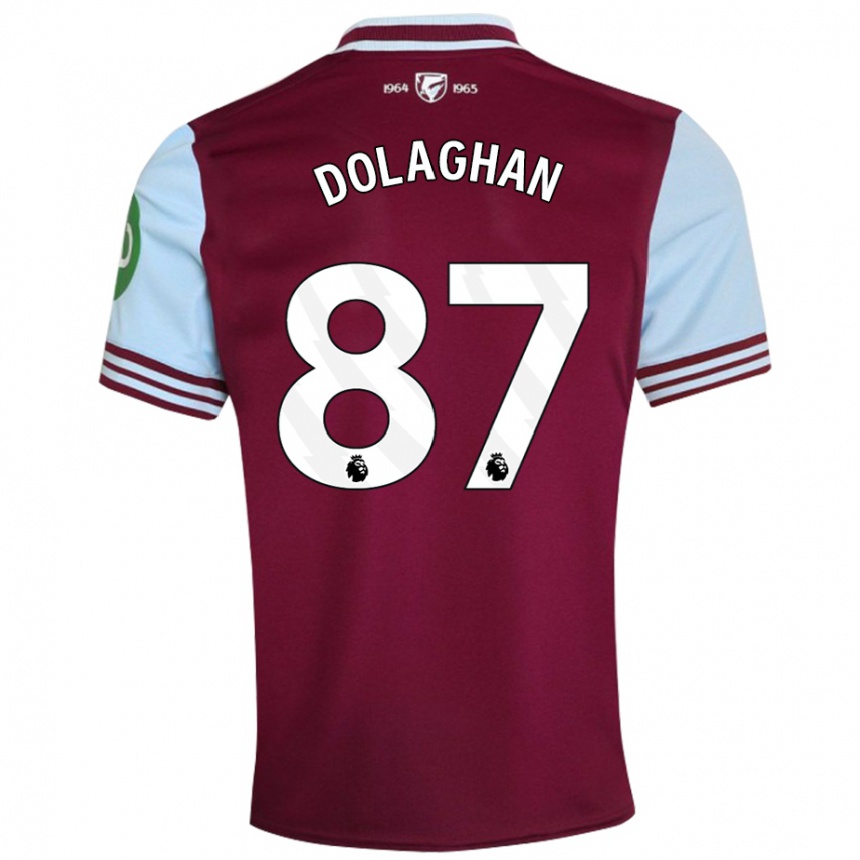 Férfi Labdarúgás Brad Dolaghan #87 Sötétvörös Hazai Jersey 2024/25 Mez Póló Ing