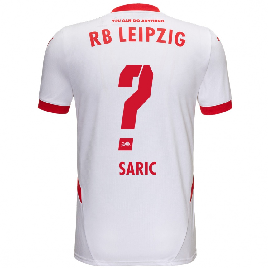 Férfi Labdarúgás Lucio Saric #0 Fehér Piros Hazai Jersey 2024/25 Mez Póló Ing