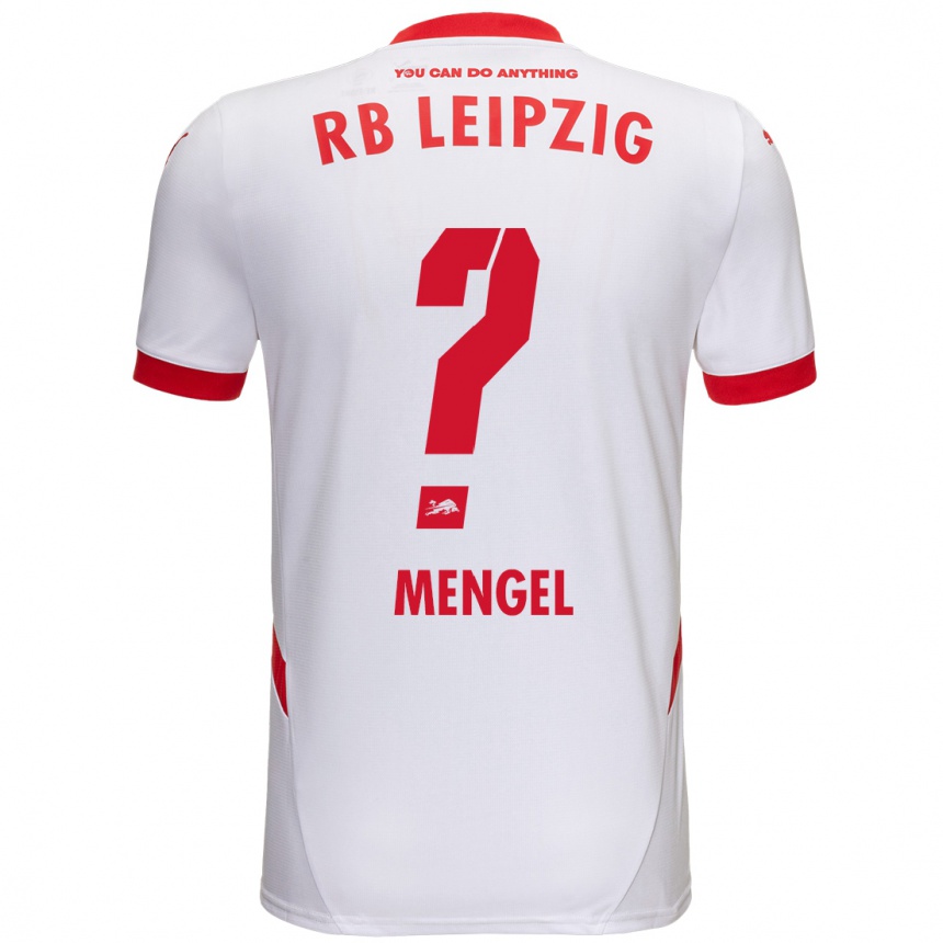 Férfi Labdarúgás Luca Mengel #0 Fehér Piros Hazai Jersey 2024/25 Mez Póló Ing