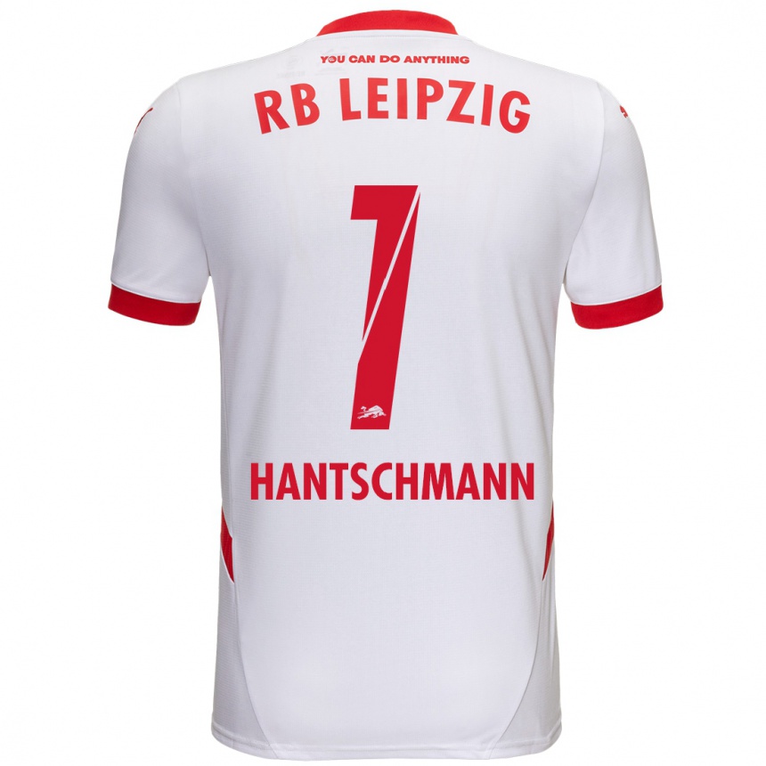 Férfi Labdarúgás Franz Hantschmann #1 Fehér Piros Hazai Jersey 2024/25 Mez Póló Ing