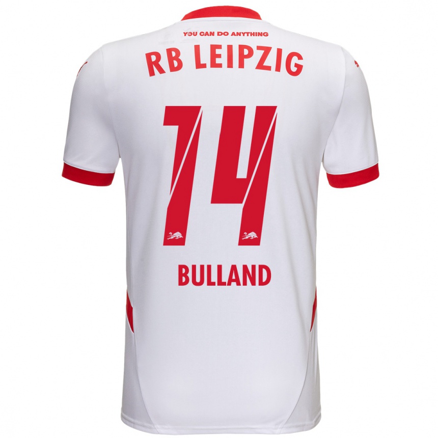 Férfi Labdarúgás Anton Bulland #14 Fehér Piros Hazai Jersey 2024/25 Mez Póló Ing