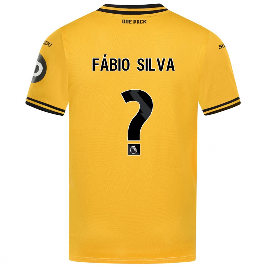 Férfi Labdarúgás Fábio Silva #0 Sárga Hazai Jersey 2024/25 Mez Póló Ing