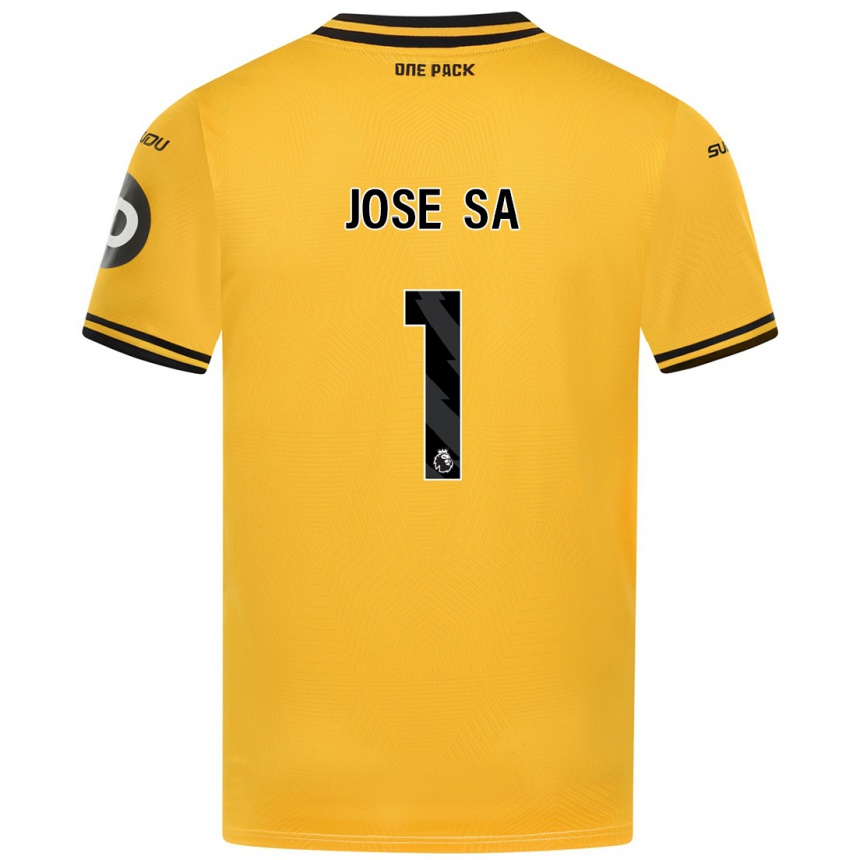 Férfi Labdarúgás Jose Sa #1 Sárga Hazai Jersey 2024/25 Mez Póló Ing