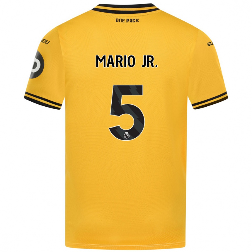 Férfi Labdarúgás Mario Lemina #5 Sárga Hazai Jersey 2024/25 Mez Póló Ing