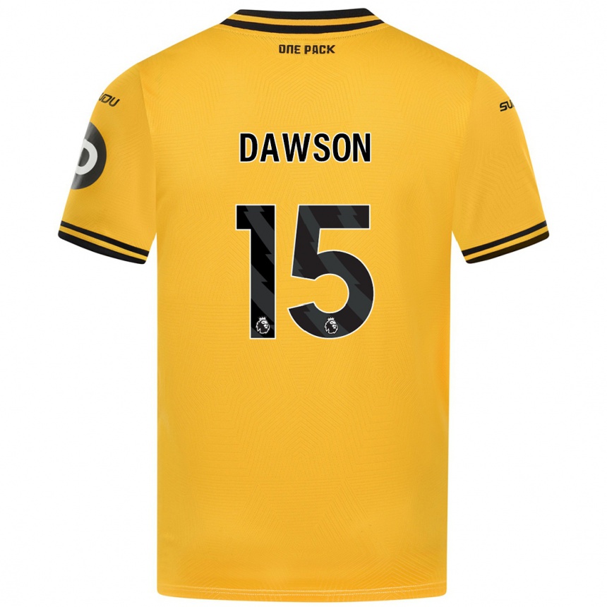 Férfi Labdarúgás Craig Dawson #15 Sárga Hazai Jersey 2024/25 Mez Póló Ing