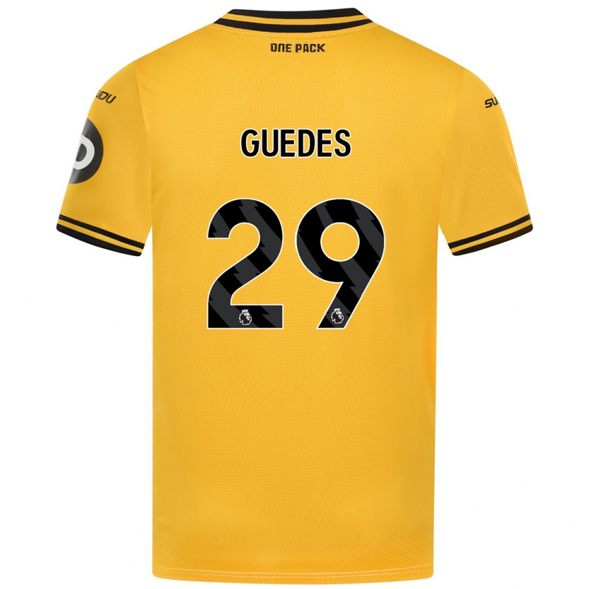 Férfi Labdarúgás Goncalo Guedes #29 Sárga Hazai Jersey 2024/25 Mez Póló Ing