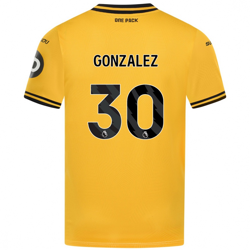 Férfi Labdarúgás Enso González #30 Sárga Hazai Jersey 2024/25 Mez Póló Ing