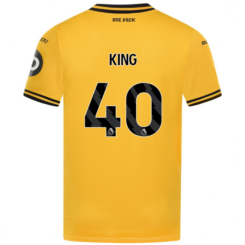 Férfi Labdarúgás Tom King #40 Sárga Hazai Jersey 2024/25 Mez Póló Ing