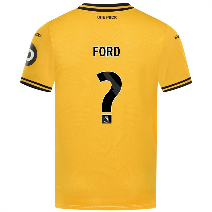 Férfi Labdarúgás Hayden Ford #0 Sárga Hazai Jersey 2024/25 Mez Póló Ing