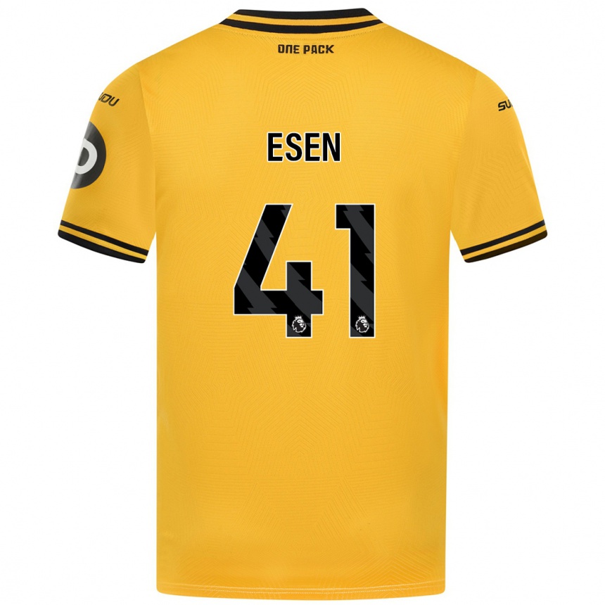 Férfi Labdarúgás Josh Esen #41 Sárga Hazai Jersey 2024/25 Mez Póló Ing