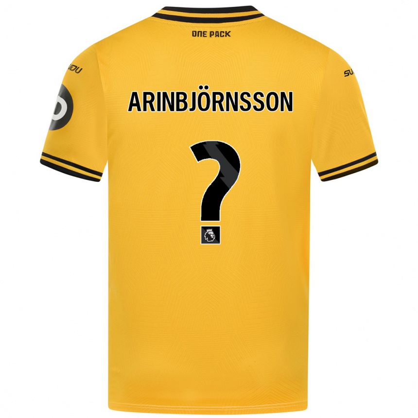 Férfi Labdarúgás Pálmi Rafn Arinbjörnsson #0 Sárga Hazai Jersey 2024/25 Mez Póló Ing