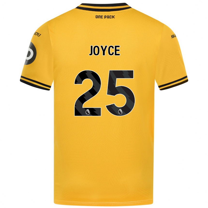 Férfi Labdarúgás Leonie Joyce #25 Sárga Hazai Jersey 2024/25 Mez Póló Ing