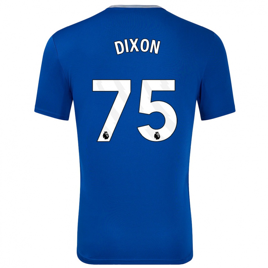 Férfi Labdarúgás Roman Dixon #75 Kék -Val Hazai Jersey 2024/25 Mez Póló Ing