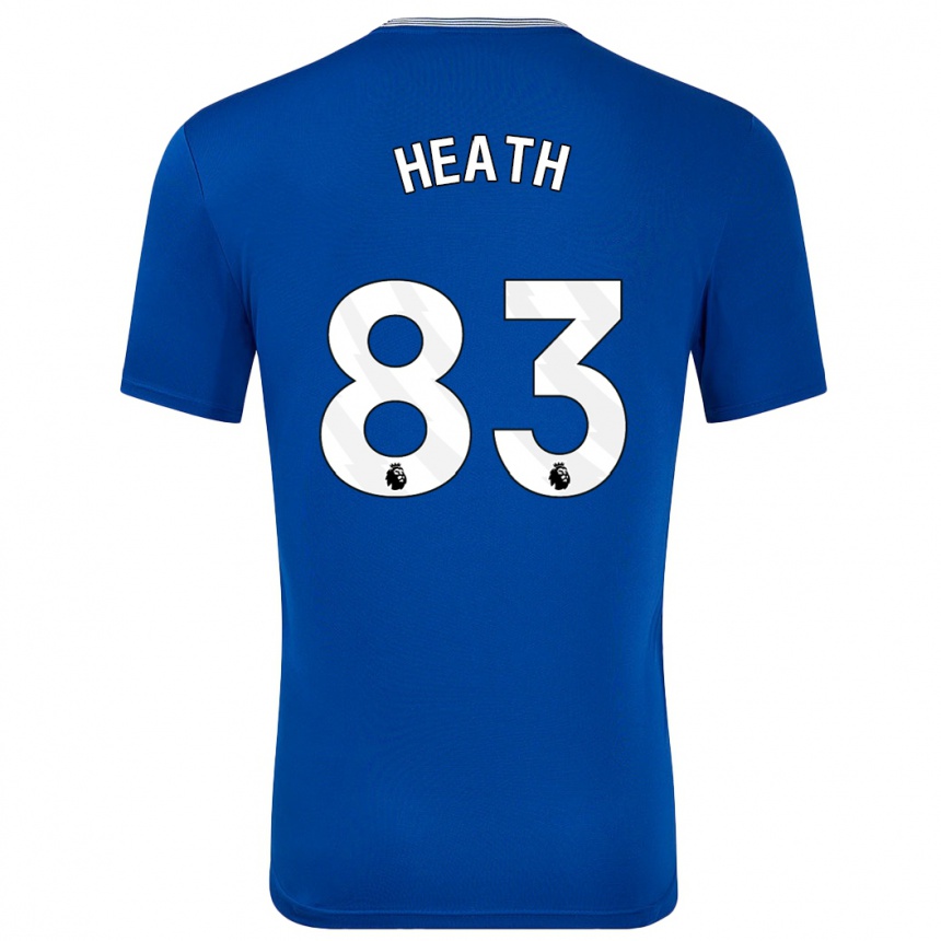 Férfi Labdarúgás Isaac Heath #83 Kék -Val Hazai Jersey 2024/25 Mez Póló Ing