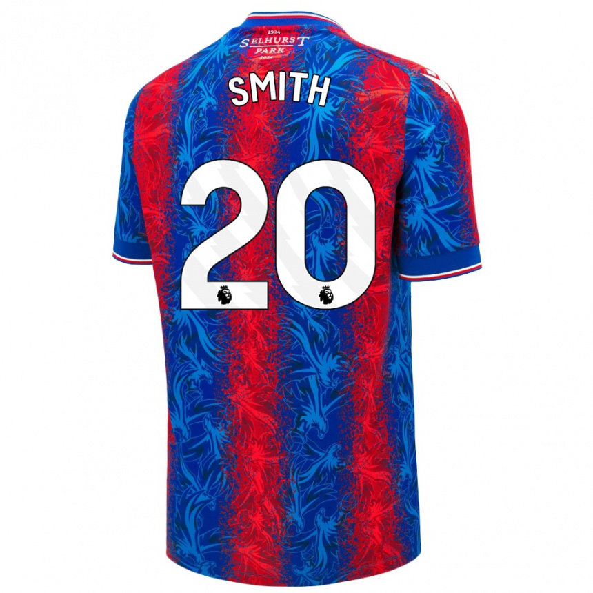 Férfi Labdarúgás Hope Smith #20 Piros Kék Csíkok Hazai Jersey 2024/25 Mez Póló Ing