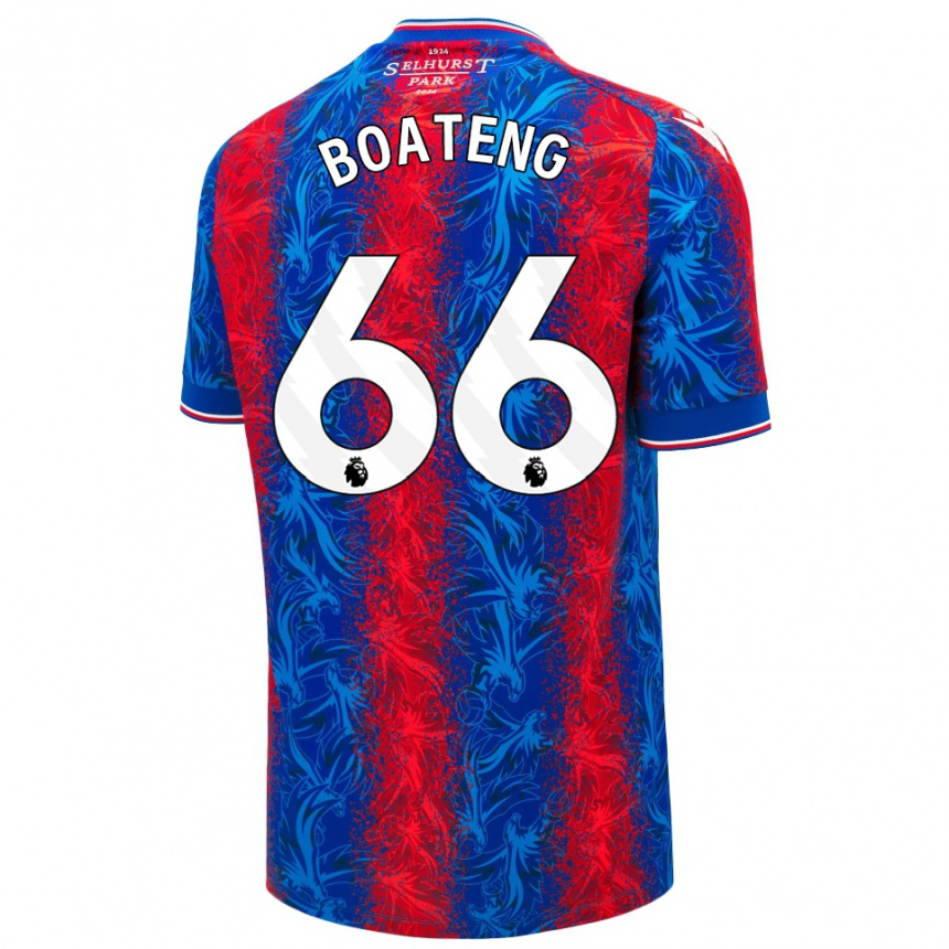 Férfi Labdarúgás David Boateng #66 Piros Kék Csíkok Hazai Jersey 2024/25 Mez Póló Ing