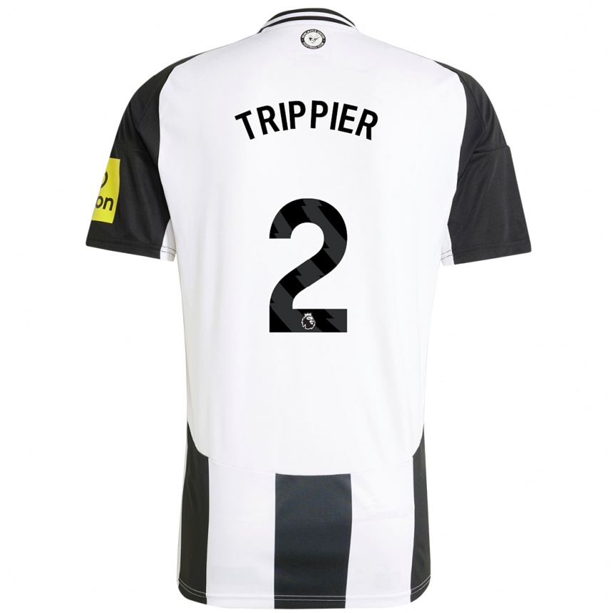 Férfi Labdarúgás Kieran Trippier #2 Fehér Fekete Hazai Jersey 2024/25 Mez Póló Ing