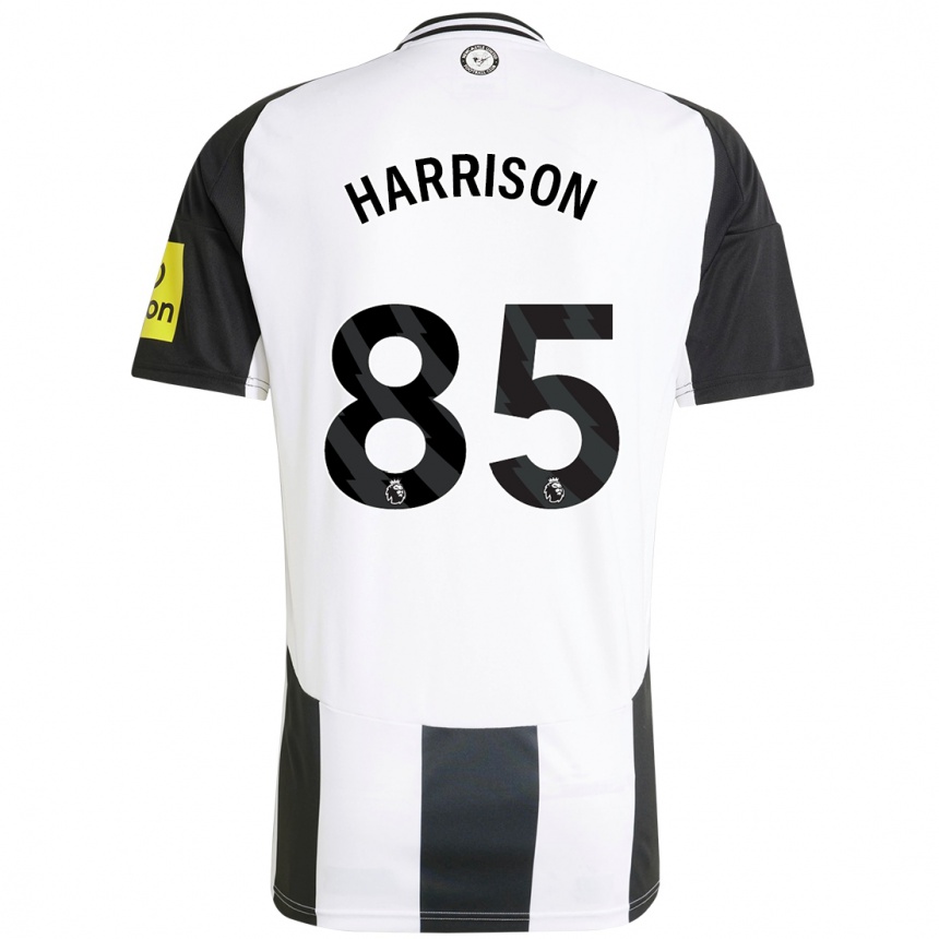 Férfi Labdarúgás Adam Harrison #85 Fehér Fekete Hazai Jersey 2024/25 Mez Póló Ing