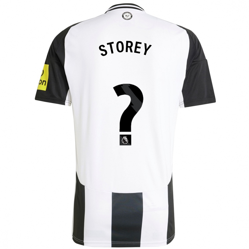 Férfi Labdarúgás Sam Storey #0 Fehér Fekete Hazai Jersey 2024/25 Mez Póló Ing