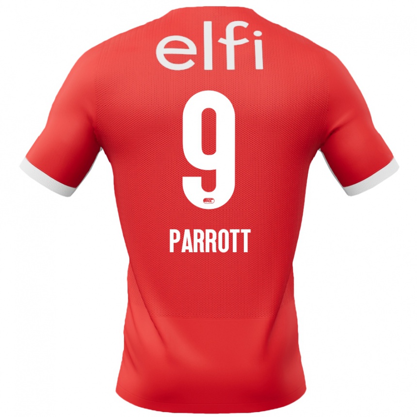 Férfi Labdarúgás Troy Parrott #9 Piros Fehér Hazai Jersey 2024/25 Mez Póló Ing