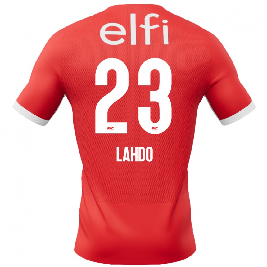 Férfi Labdarúgás Mayckel Lahdo #23 Piros Fehér Hazai Jersey 2024/25 Mez Póló Ing