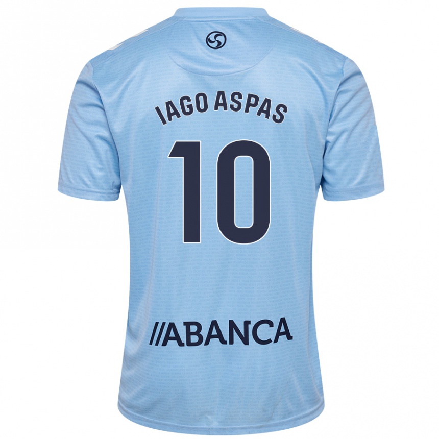 Férfi Labdarúgás Iago Aspas #10 Ég Kék Hazai Jersey 2024/25 Mez Póló Ing