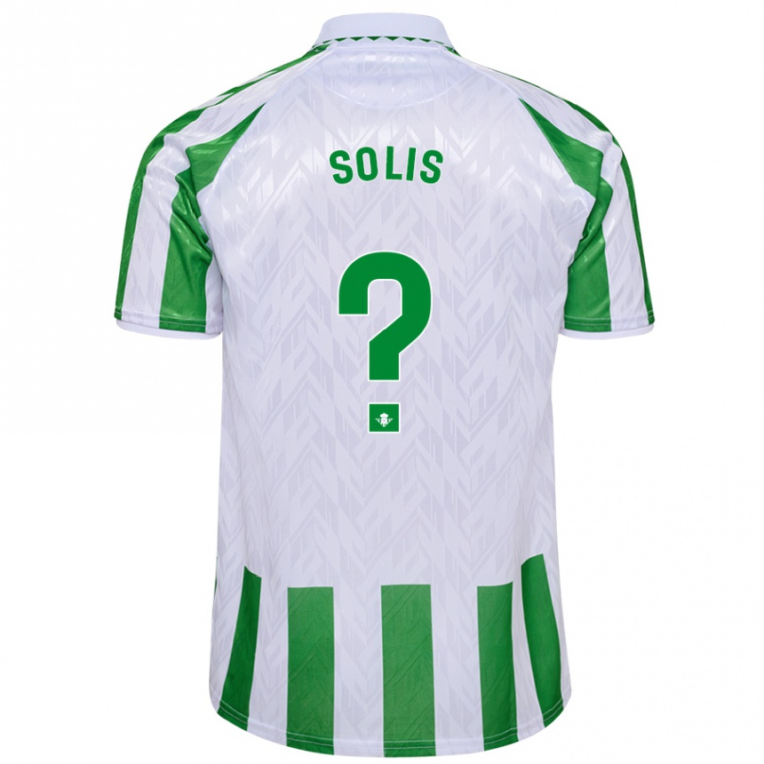 Férfi Labdarúgás Marcos Solís #0 Zöld Fehér Csíkok Hazai Jersey 2024/25 Mez Póló Ing