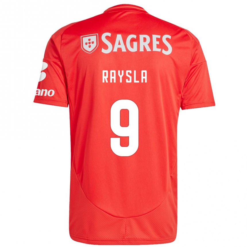 Férfi Labdarúgás Nycole Raysla #9 Piros Fehér Hazai Jersey 2024/25 Mez Póló Ing