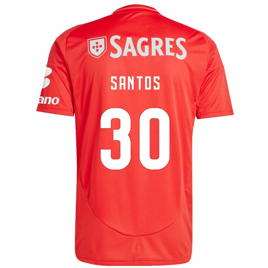 Férfi Labdarúgás Daniela Santos #30 Piros Fehér Hazai Jersey 2024/25 Mez Póló Ing