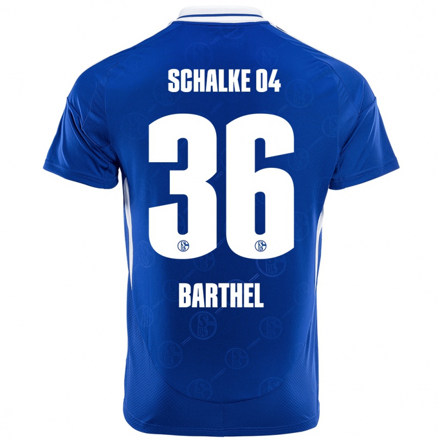 Férfi Labdarúgás Niklas Barthel #36 Királykék Hazai Jersey 2024/25 Mez Póló Ing