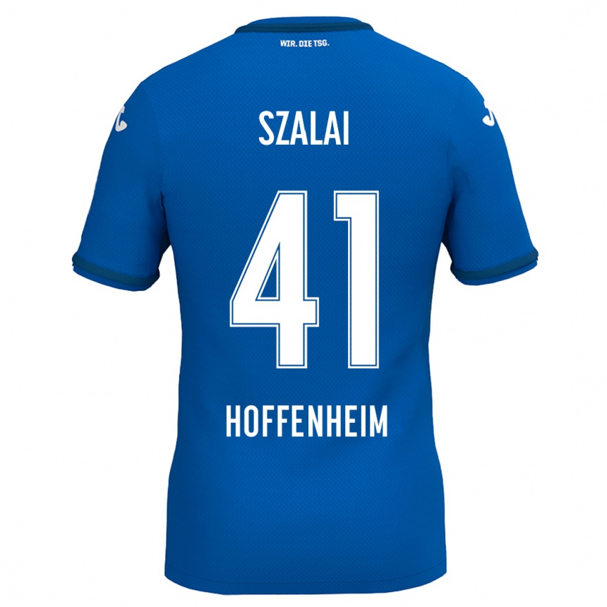 Férfi Labdarúgás Attila Szalai #41 Királykék Hazai Jersey 2024/25 Mez Póló Ing