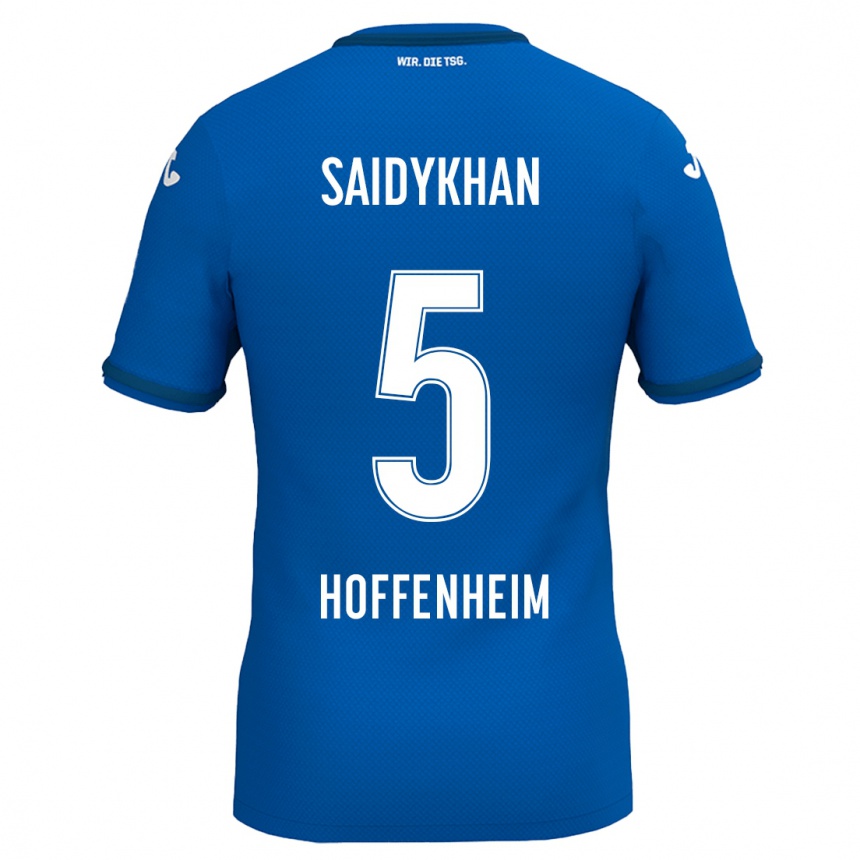 Férfi Labdarúgás Ibrahim Saidykhan #5 Királykék Hazai Jersey 2024/25 Mez Póló Ing